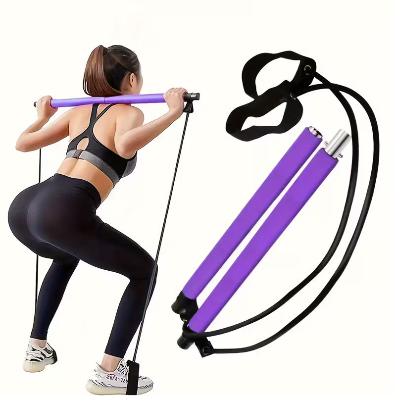 Pilates Bar Kit With Resistance Bands