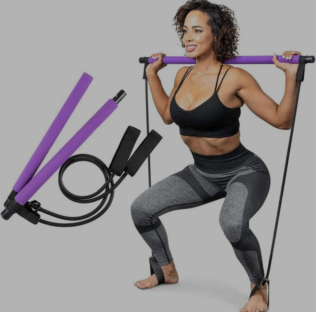 Pilates Bar Kit With Resistance Bands